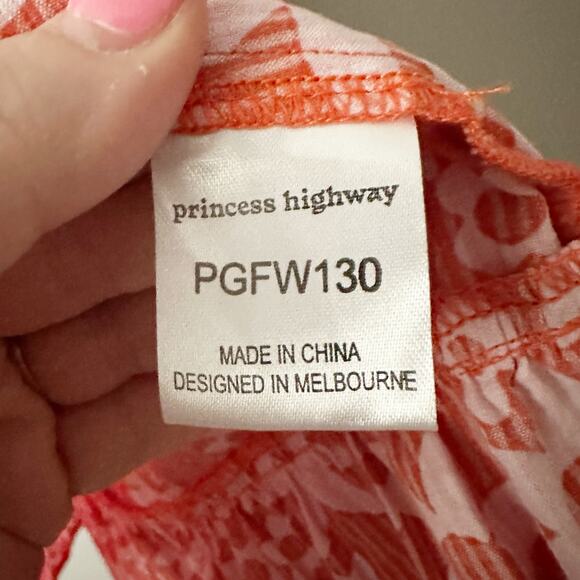 Princess Highway Babette Mini Dress Organic Cotton Long sleeve women’s size 12 - Picture 6 of 13